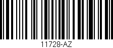 Código de barras (EAN, GTIN, SKU, ISBN): '11728-AZ'