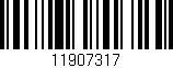 Código de barras (EAN, GTIN, SKU, ISBN): '11907317'