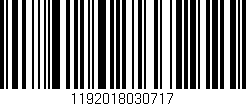 Código de barras (EAN, GTIN, SKU, ISBN): '1192018030717'