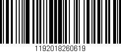 Código de barras (EAN, GTIN, SKU, ISBN): '1192018260619'