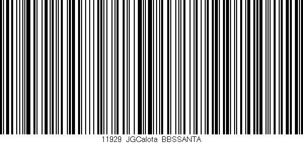 Código de barras (EAN, GTIN, SKU, ISBN): '11929_JGCalota_BBSSANTA'