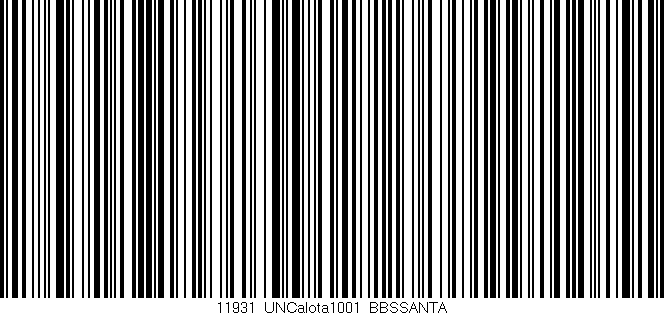 Código de barras (EAN, GTIN, SKU, ISBN): '11931_UNCalota1001_BBSSANTA'