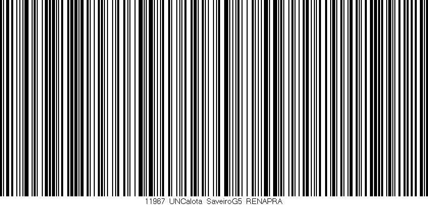 Código de barras (EAN, GTIN, SKU, ISBN): '11967_UNCalota_SaveiroG5_RENAPRA'