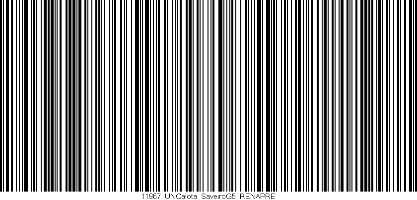 Código de barras (EAN, GTIN, SKU, ISBN): '11967_UNCalota_SaveiroG5_RENAPRE'