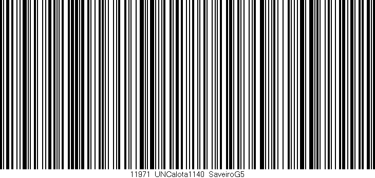 Código de barras (EAN, GTIN, SKU, ISBN): '11971_UNCalota1140_SaveiroG5'