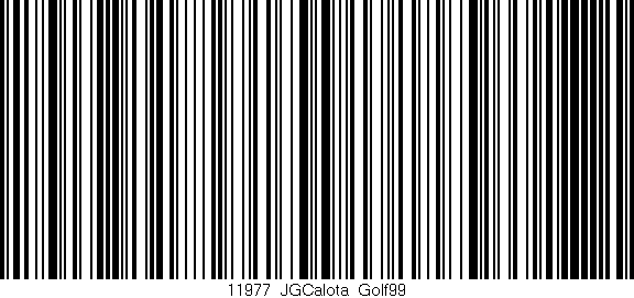Código de barras (EAN, GTIN, SKU, ISBN): '11977_JGCalota_Golf99'
