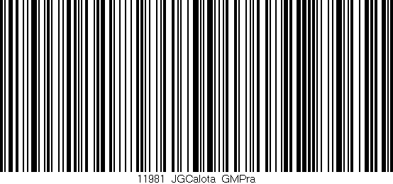 Código de barras (EAN, GTIN, SKU, ISBN): '11981_JGCalota_GMPra'