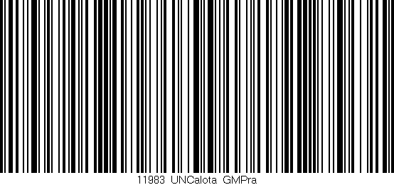 Código de barras (EAN, GTIN, SKU, ISBN): '11983_UNCalota_GMPra'