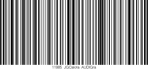 Código de barras (EAN, GTIN, SKU, ISBN): '11985_JGCalota_AUDIGra'