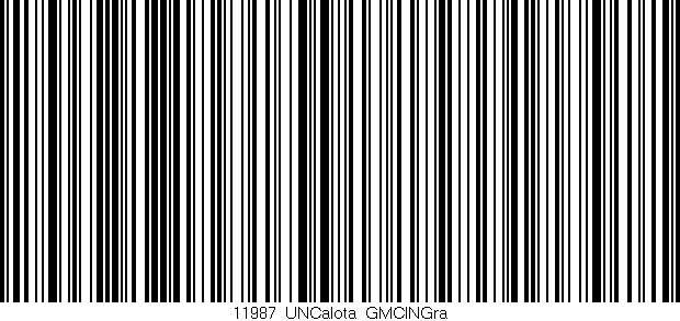 Código de barras (EAN, GTIN, SKU, ISBN): '11987_UNCalota_GMCINGra'