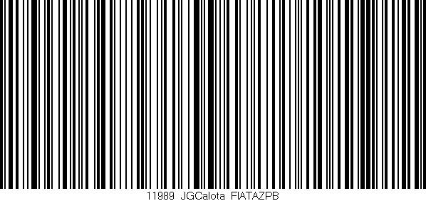 Código de barras (EAN, GTIN, SKU, ISBN): '11989_JGCalota_FIATAZPB'