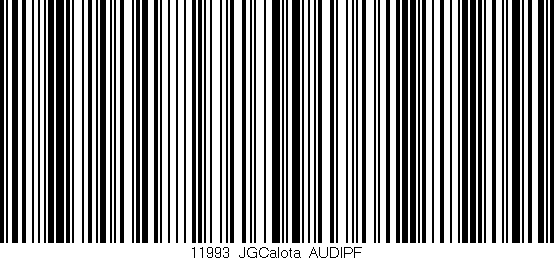 Código de barras (EAN, GTIN, SKU, ISBN): '11993_JGCalota_AUDIPF'