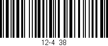 Código de barras (EAN, GTIN, SKU, ISBN): '12-4/38'