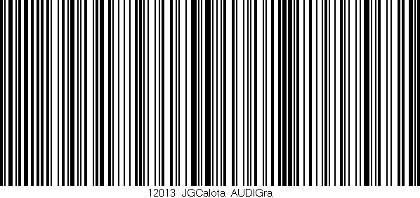 Código de barras (EAN, GTIN, SKU, ISBN): '12013_JGCalota_AUDIGra'