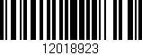 Código de barras (EAN, GTIN, SKU, ISBN): '12018923'