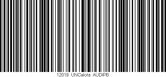 Código de barras (EAN, GTIN, SKU, ISBN): '12019_UNCalota_AUDIPB'