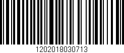 Código de barras (EAN, GTIN, SKU, ISBN): '1202018030713'
