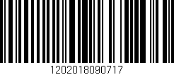 Código de barras (EAN, GTIN, SKU, ISBN): '1202018090717'