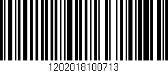 Código de barras (EAN, GTIN, SKU, ISBN): '1202018100713'