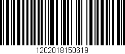 Código de barras (EAN, GTIN, SKU, ISBN): '1202018150619'