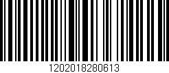 Código de barras (EAN, GTIN, SKU, ISBN): '1202018280613'