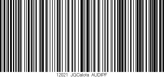 Código de barras (EAN, GTIN, SKU, ISBN): '12021_JGCalota_AUDIPF'