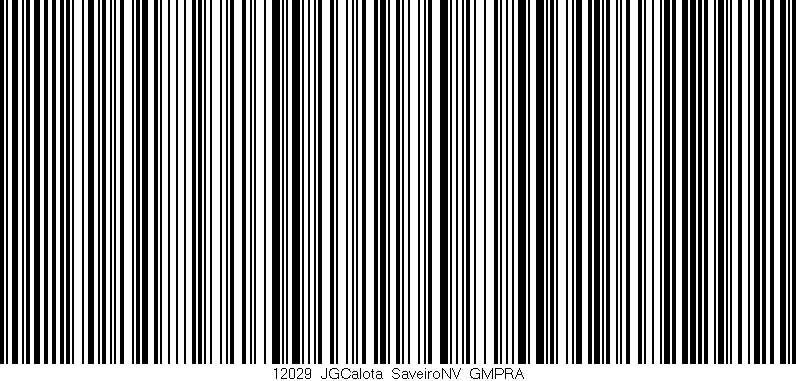 Código de barras (EAN, GTIN, SKU, ISBN): '12029_JGCalota_SaveiroNV_GMPRA'