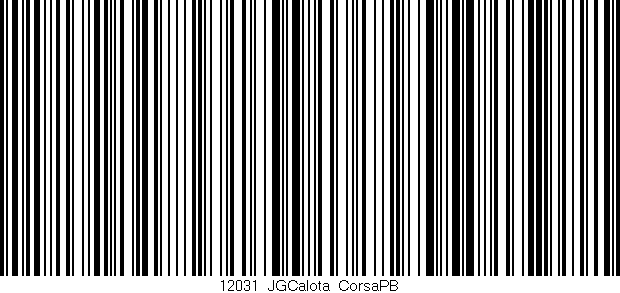 Código de barras (EAN, GTIN, SKU, ISBN): '12031_JGCalota_CorsaPB'