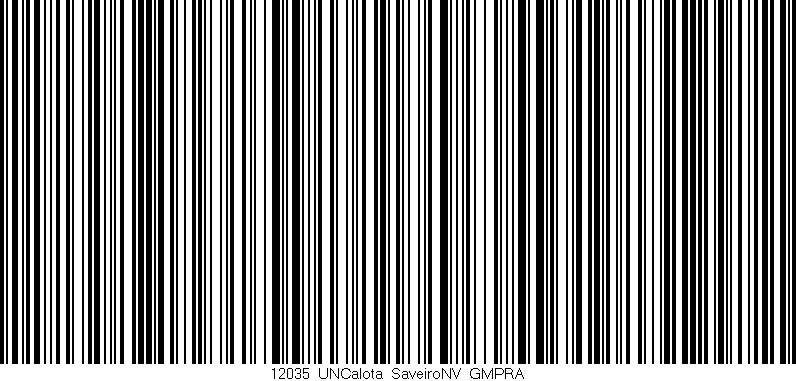 Código de barras (EAN, GTIN, SKU, ISBN): '12035_UNCalota_SaveiroNV_GMPRA'