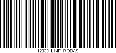 Código de barras (EAN, GTIN, SKU, ISBN): '12038_LIMP_RODAS'