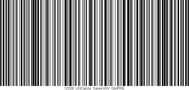 Código de barras (EAN, GTIN, SKU, ISBN): '12039_UNCalota_SaveiroNV_GMPRE'