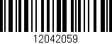 Código de barras (EAN, GTIN, SKU, ISBN): '12042059'