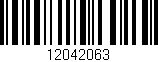 Código de barras (EAN, GTIN, SKU, ISBN): '12042063'