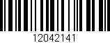 Código de barras (EAN, GTIN, SKU, ISBN): '12042141'
