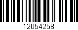 Código de barras (EAN, GTIN, SKU, ISBN): '12054258'