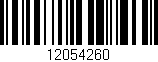 Código de barras (EAN, GTIN, SKU, ISBN): '12054260'