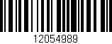 Código de barras (EAN, GTIN, SKU, ISBN): '12054989'