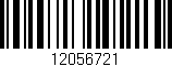 Código de barras (EAN, GTIN, SKU, ISBN): '12056721'