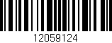 Código de barras (EAN, GTIN, SKU, ISBN): '12059124'