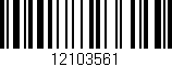 Código de barras (EAN, GTIN, SKU, ISBN): '12103561'
