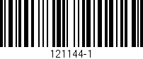 Código de barras (EAN, GTIN, SKU, ISBN): '121144-1'