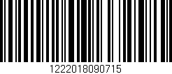 Código de barras (EAN, GTIN, SKU, ISBN): '1222018090715'