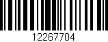 Código de barras (EAN, GTIN, SKU, ISBN): '12267704'