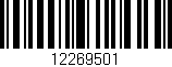 Código de barras (EAN, GTIN, SKU, ISBN): '12269501'