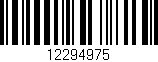 Código de barras (EAN, GTIN, SKU, ISBN): '12294975'