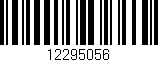 Código de barras (EAN, GTIN, SKU, ISBN): '12295056'
