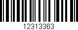 Código de barras (EAN, GTIN, SKU, ISBN): '12313363'