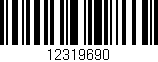 Código de barras (EAN, GTIN, SKU, ISBN): '12319690'