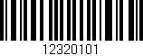 Código de barras (EAN, GTIN, SKU, ISBN): '12320101'