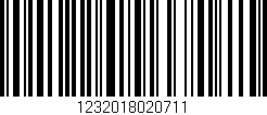 Código de barras (EAN, GTIN, SKU, ISBN): '1232018020711'